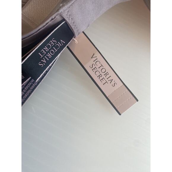 Victoria's Secret Bra Womens 34D Purple Very Sexy Push Up Rhinestone Logo Strap - Picture 6 of 12